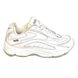 Avia Vintage Aerobics Sneakers Leather 6.5 Womens A06354W Low Shoe White 80s Y2K